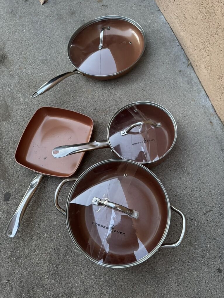 Copper X Chef pots and pans Set