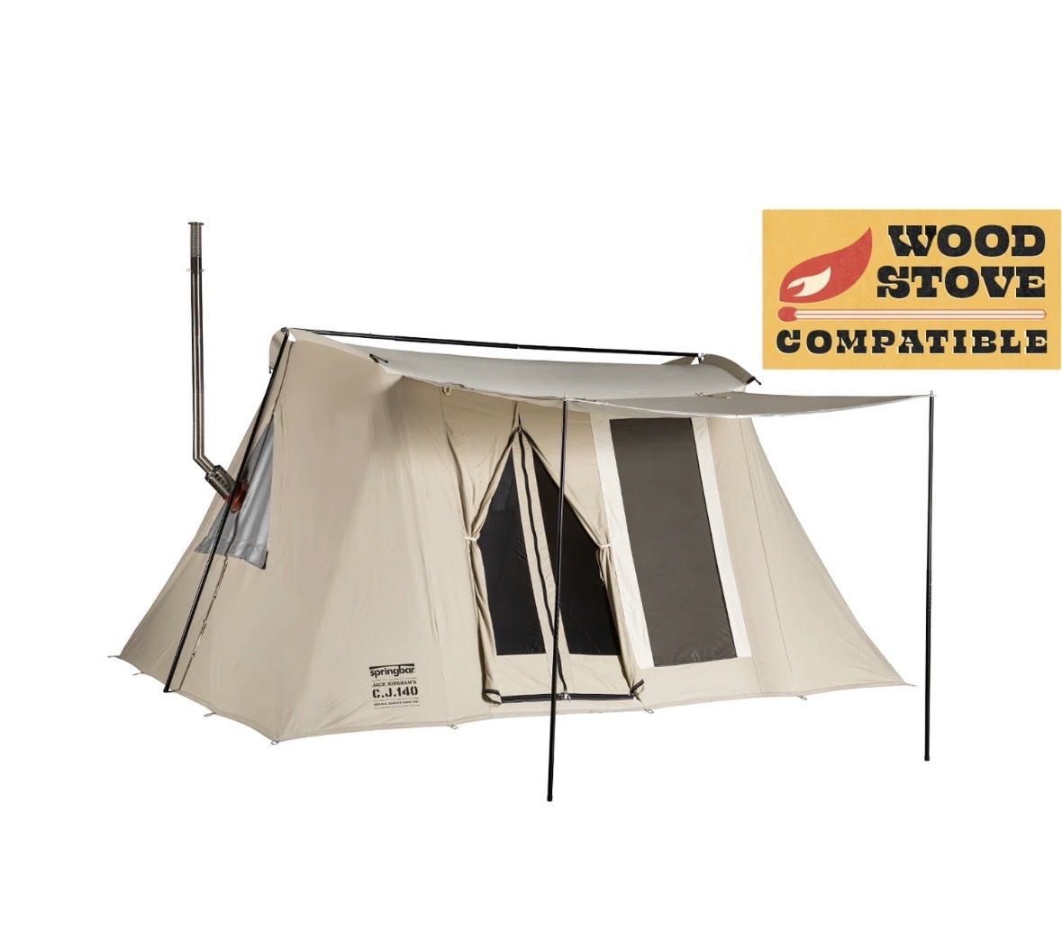 Spring bar classic Jack 140 with cooking camp stove