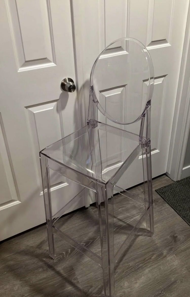 Clear acrylic barstool counter height