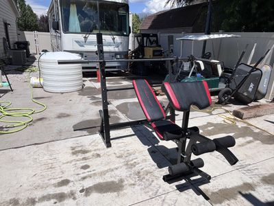 Weight rack and bench