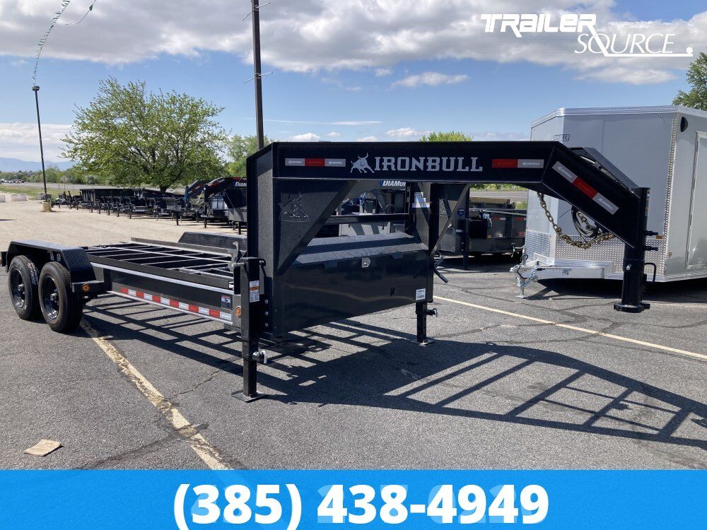 7x16 Iron Bull DBG Gooseneck Roll Off Trailer - 16K GVWR -