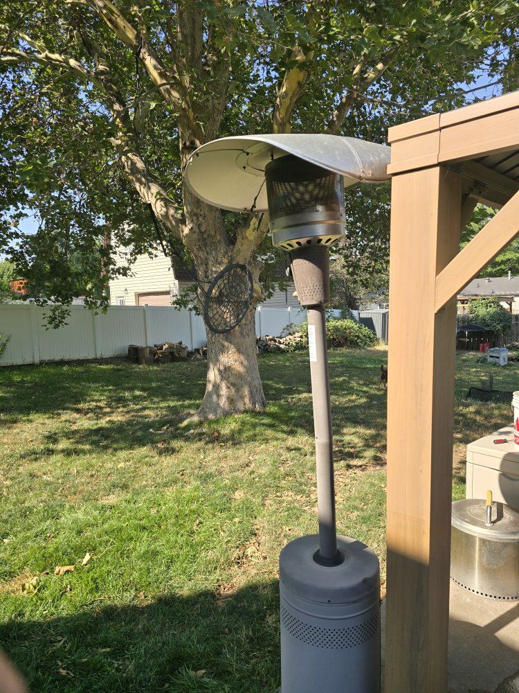 Brown patio heater
