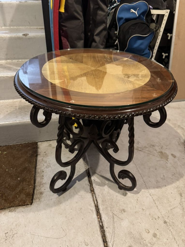Small round table