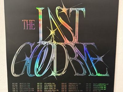 Odesza The Last Goodbye Tour 2022 Poster - USA + CAN Dates, Holographic Print, Red Magnetic Frame