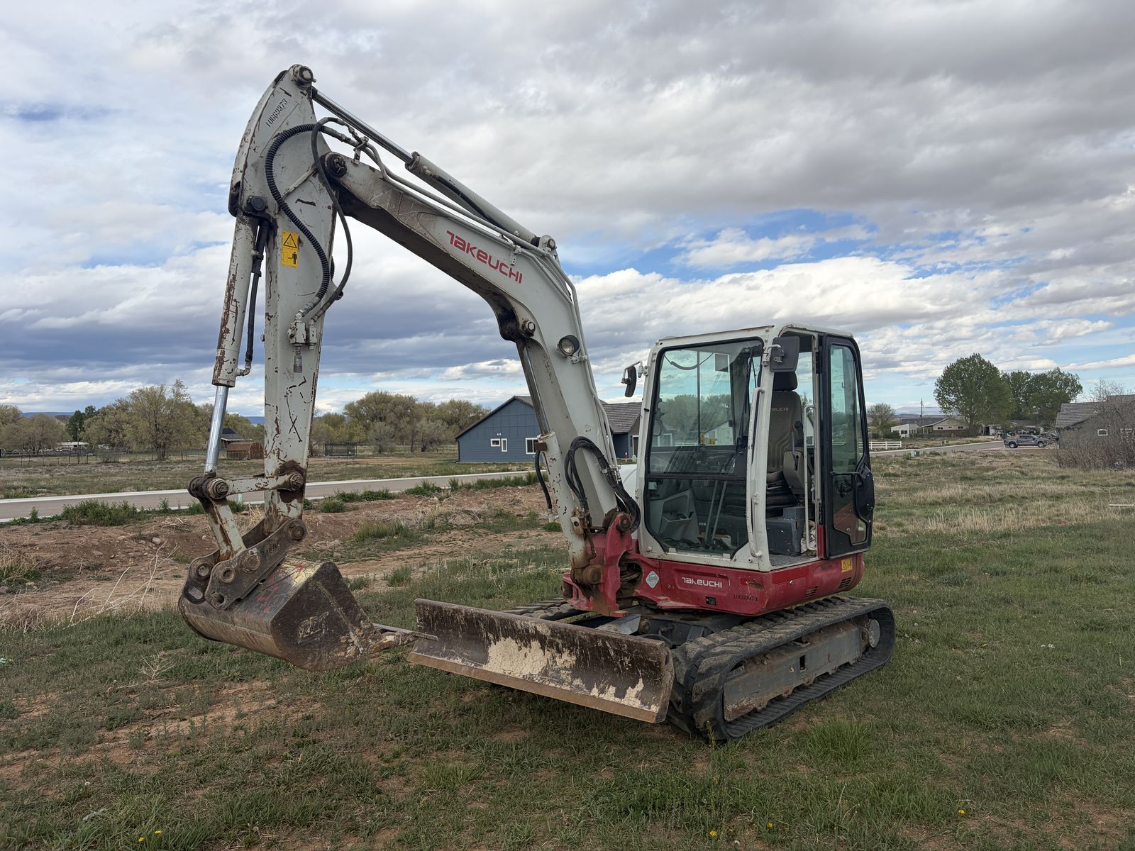 2017 Takeuchi TB260 Rubber Track Excavator with 2 Buckets