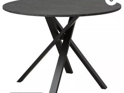 Black marble effect ikea table (MARIEDAMM)