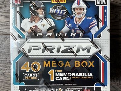 2021 Panini Prizm Football Mega Box Sealed 40 Cards 1 Memorabilia Card