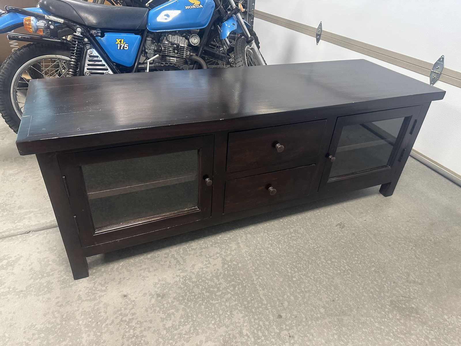 Media Console Solid Wood