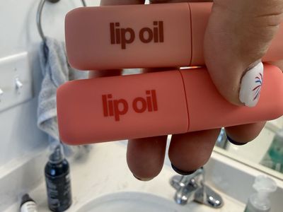 Enchante Accessories Lip Oil Set - 2ml Each - Coral & Pink Lip Gloss