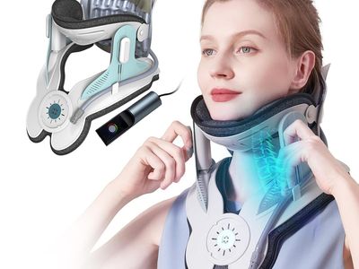 NEW Cervical Neck Traction Device, Adjustable Neck Stretcher Cervical Traction, Built-in 8 Airbag