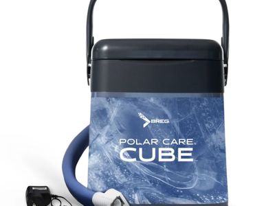 MINT CONDITION, Gently used, Retail $215.00, Breg Polar Care Cube Cold Therapy System with Power Adapter and WrapOn Knee Pad