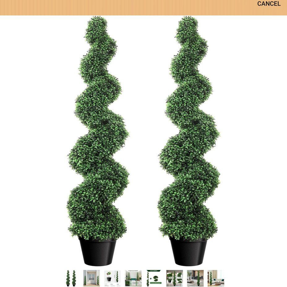 Brand New 5 ft Decorative Artificial Trees (set of