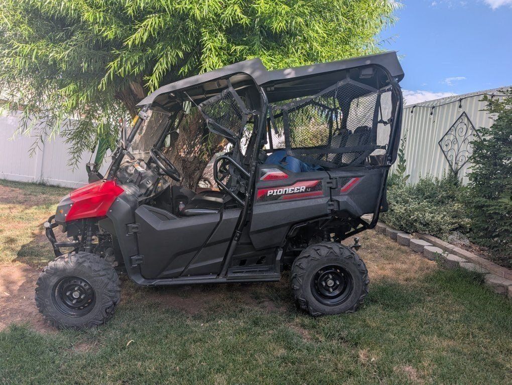 Used 2018 Honda Pioneer 700-4 Deluxe Side-by-Side UTV with Enclosure and Winch