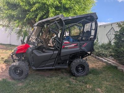 Used 2018 Honda Pioneer 700-4 Deluxe Side-by-Side UTV with Enclosure and Winch