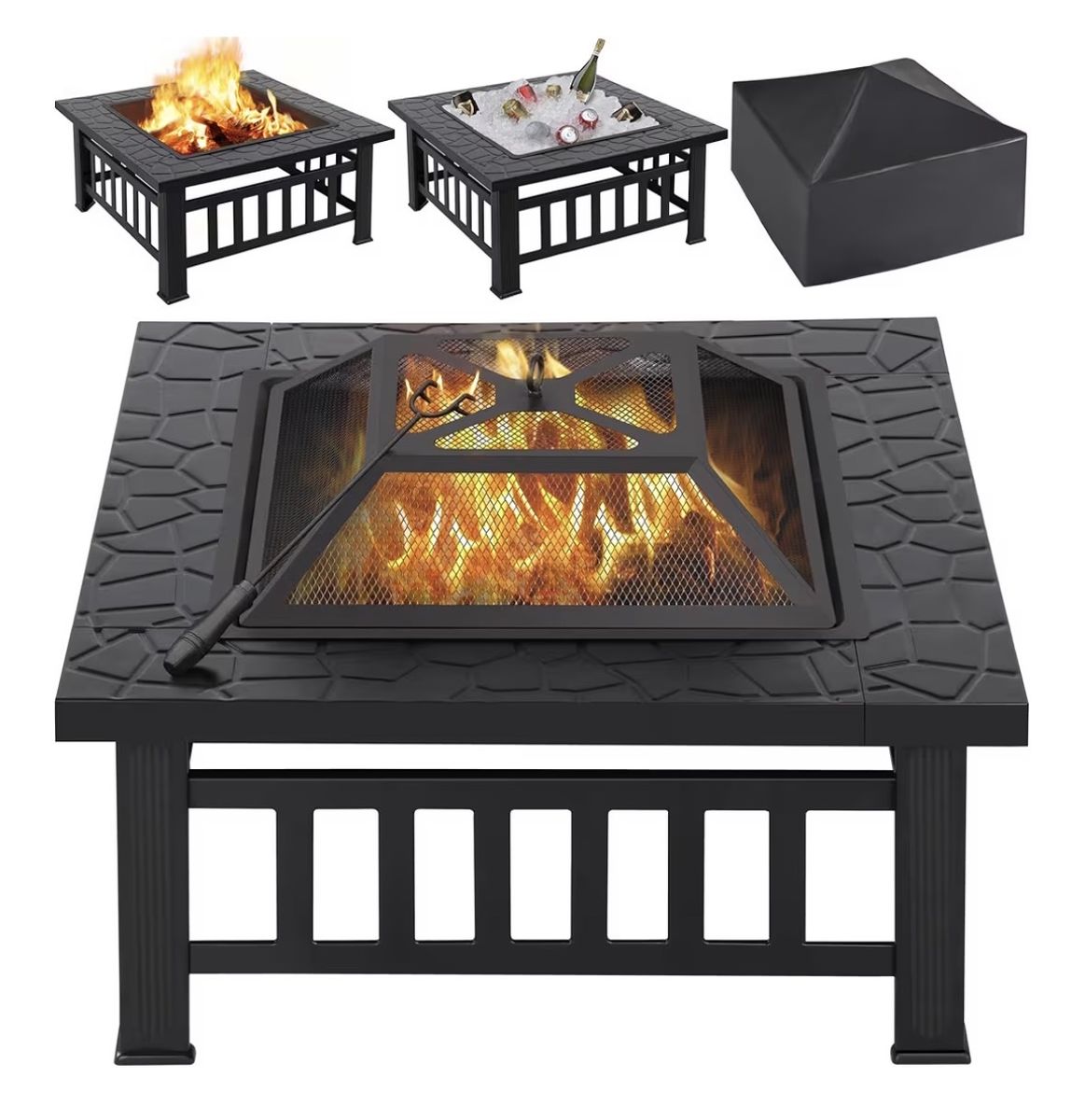 Backyard Fire Pit Table