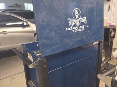 Cornwell Tools Blue 7-Drawer Rolling Tool Cart with Top Storage & Side Tool Holders