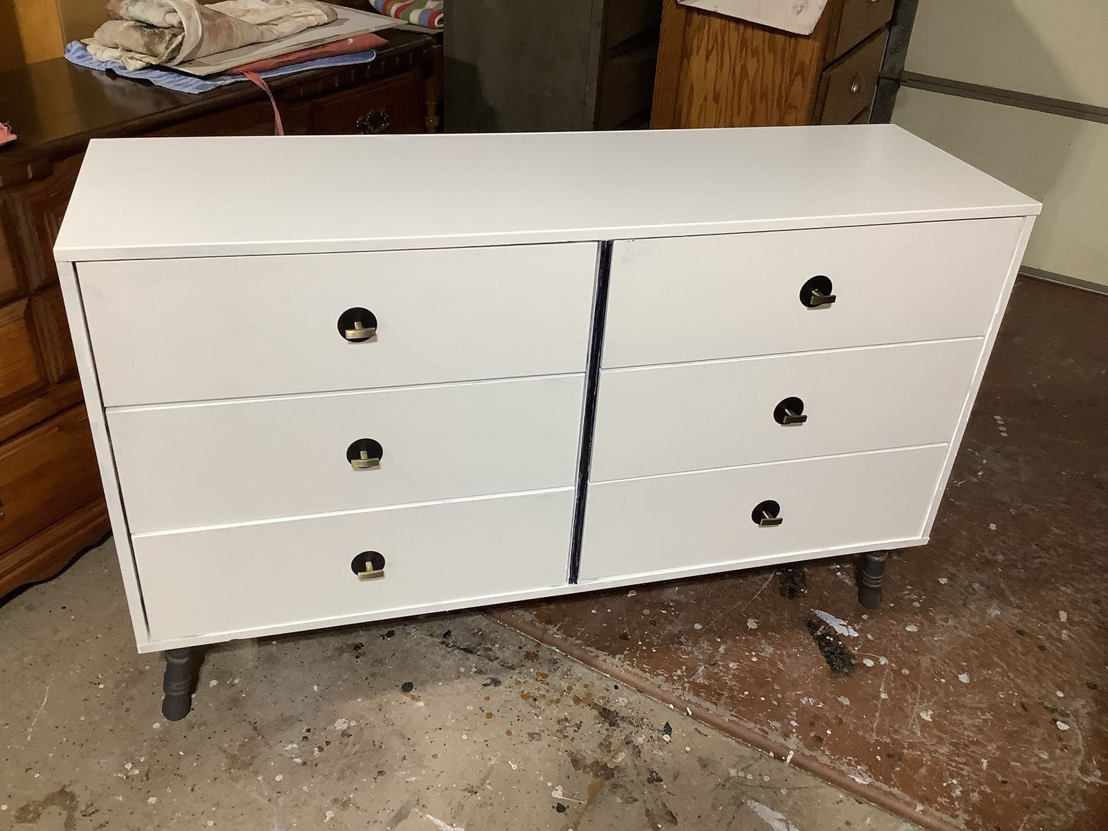 6 Drawer White Dresser