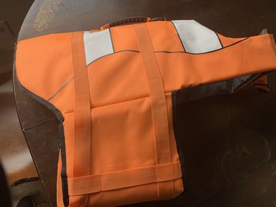 Fragralley orange dog life jacket 2xl , New