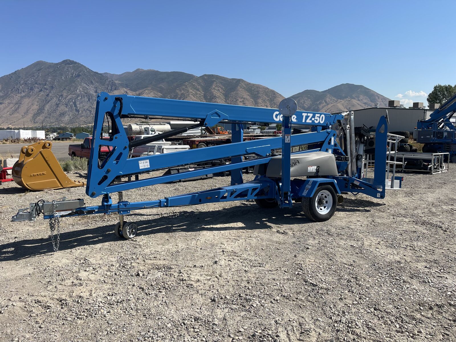 2024 New! *In Stock* Genie TZ-50 Hybrid w/Drive (50') Towable Boomlift Manlift (id.5478)