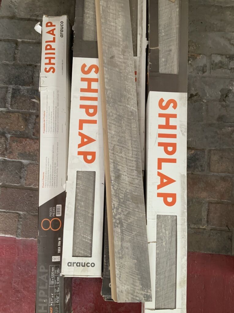 Gray Wood Textured Shiplap