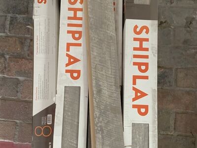 Gray Wood Textured Shiplap