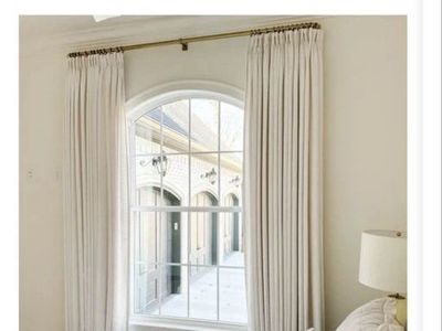 Liz Linen pinch pleat ready-made curtain with blackout thermal lining