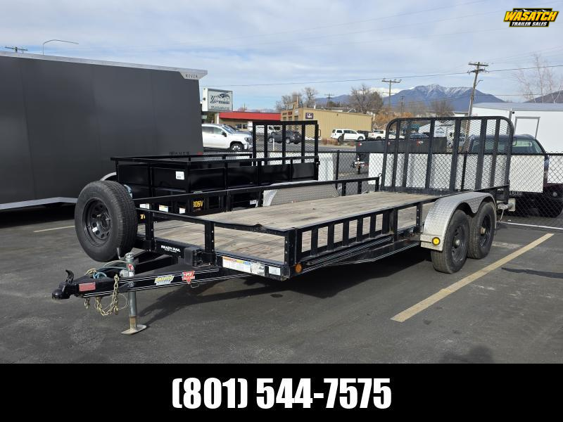 USED 2022 7X18 PJ Trailers 7K Utility Trailer