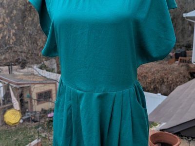 Free People Dynasty Mini Dress with Pockets in Eme