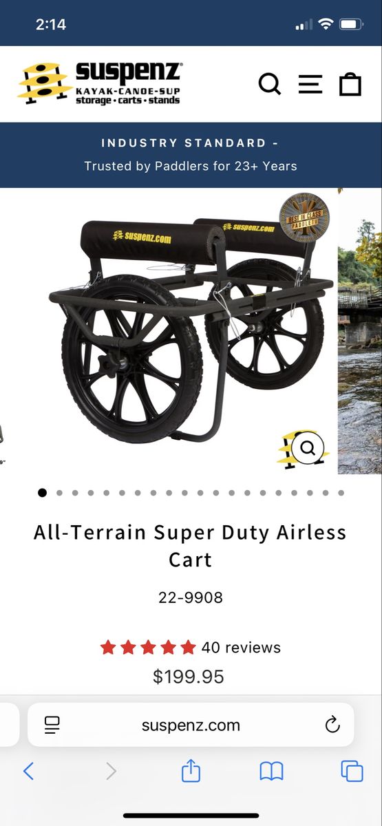 All-Terrain Super Duty Kayak Canoe Cart