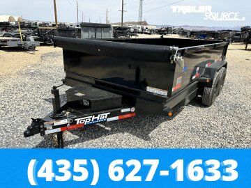 7x14 Top Hat DE Dump Trailer - 24" Sides - 14K GVWR