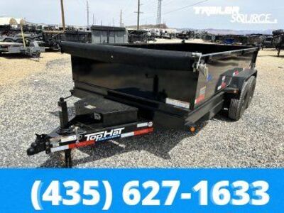 7x14 Top Hat DE Dump Trailer - 24" Sides - 14K GVWR