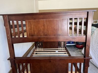 Solid wood full over full bunk bed
