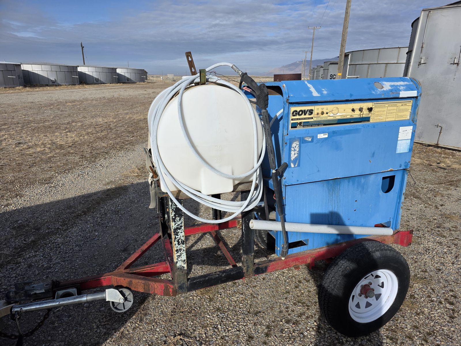 Pressure Washer Hot Water 3000PSI Trailer Made by Hydro Engineering