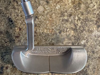 Ping B60 Nickel Mallet Putter - Vintage, 34" Length, Winn Grip, Right Hand