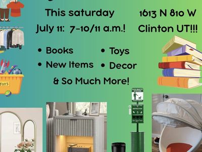 Yard Sale in Clinton July 11, 7-10 am