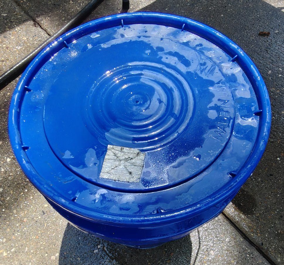 RV Sewer Hose & Accessories Kit - Blue Bucket Storage - Used