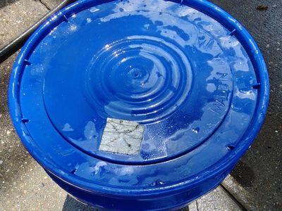 RV Sewer Hose & Accessories Kit - Blue Bucket Storage - Used
