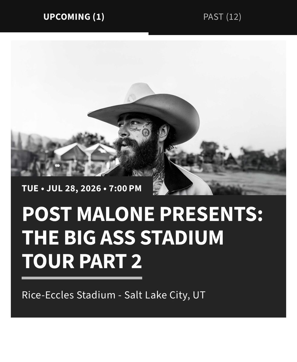 Post Malone VIP package floor row 1