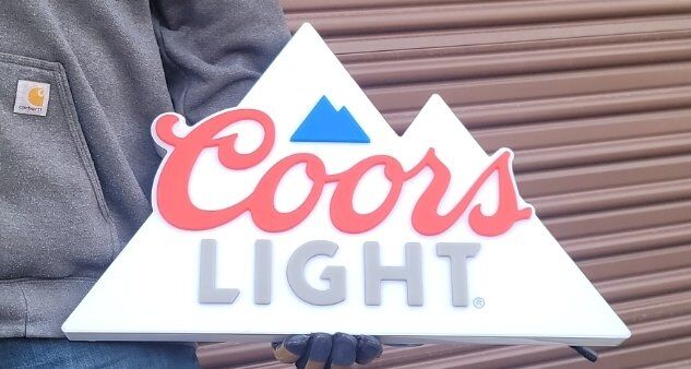 Coors Light Mountain Neon Sign