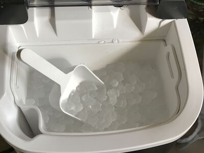 New in the box countertop NUGGET icemaker from new air 50 lbs NUGGET ice maker FOR 60.00