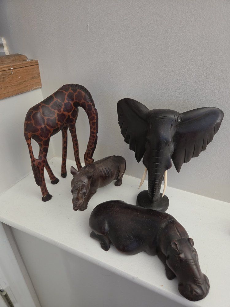 Wood Carved African Wildlife