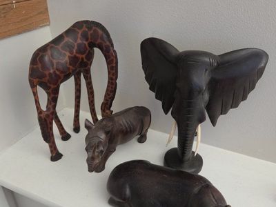 Wood Carved African Wildlife
