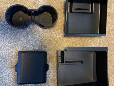 Tesla Model 3 all weather floor mat set and center console set