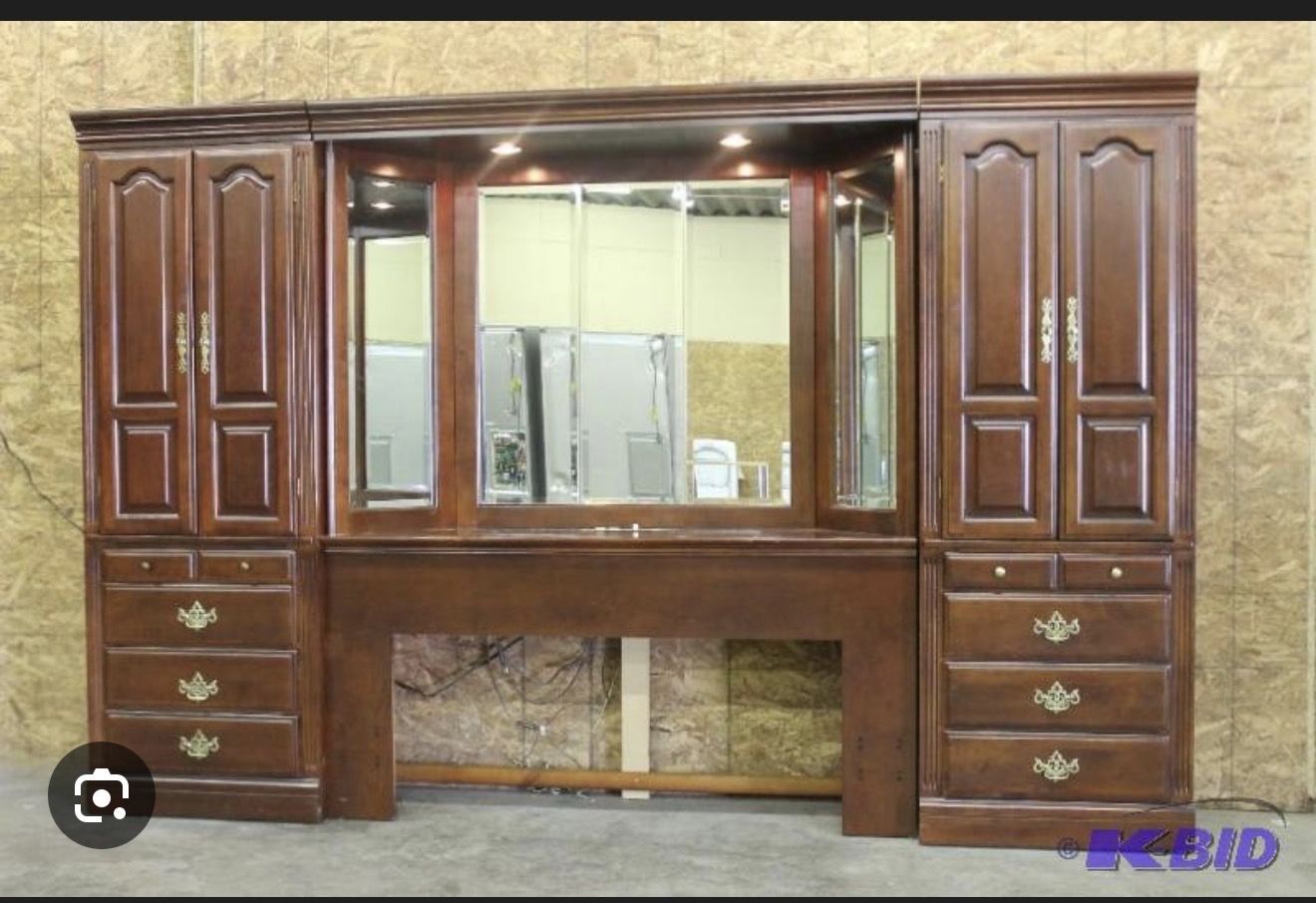 Cherry Furniture-Armoire Cabinet & Vanity