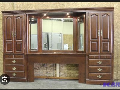 Cherry Furniture-Armoire Cabinet & Vanity