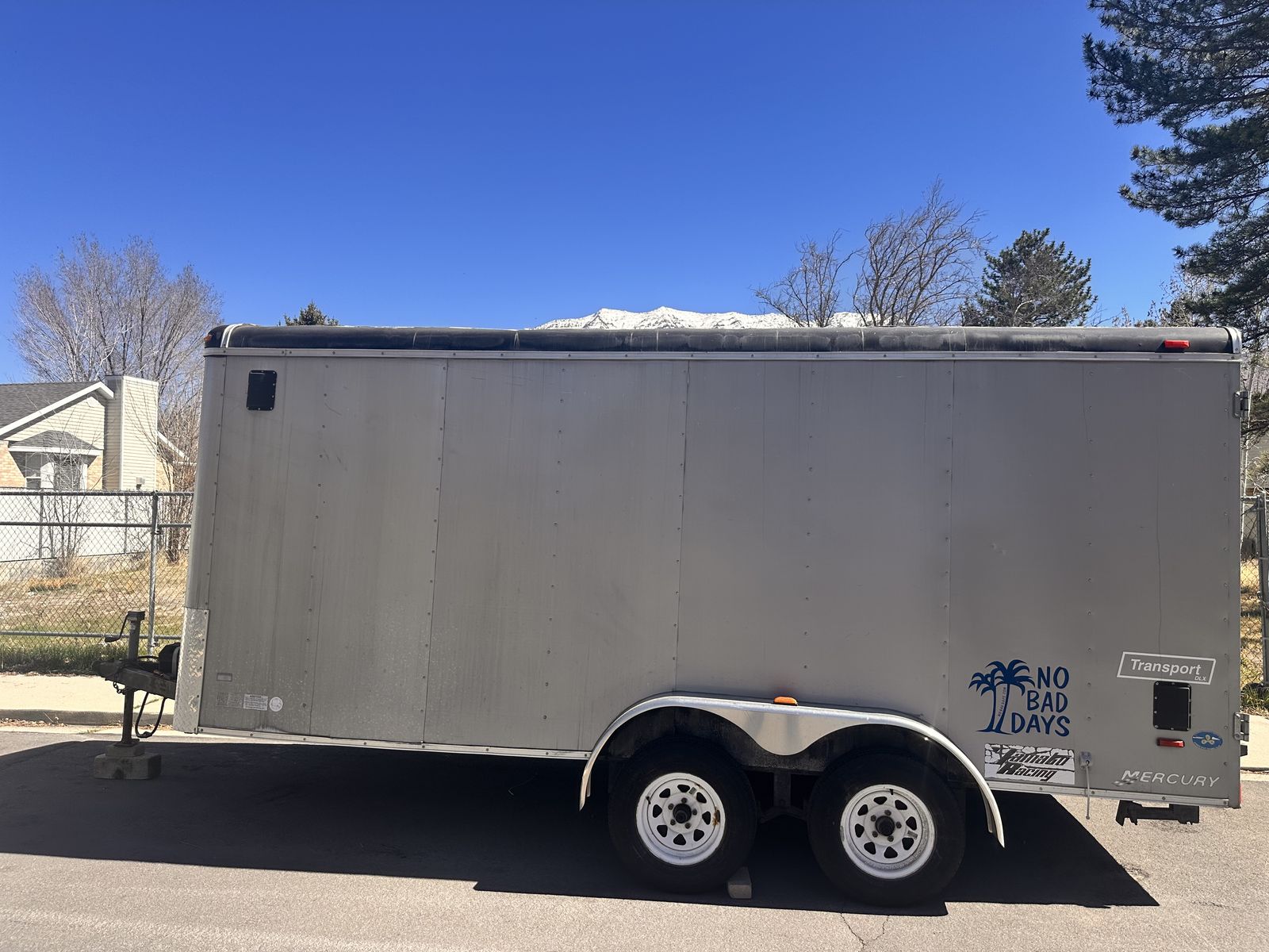 7x16 Trailer - Enclosed - Barn Doors - ATV - Cargo