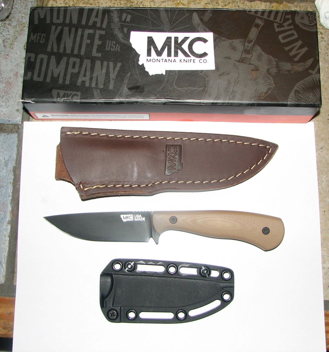 Montana Knife Company Whitetail fixed blade knife- NEW