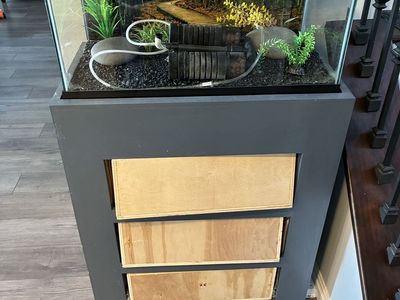 15 Gallon Fish Tank Aquarium with Unfinished Custom Stand