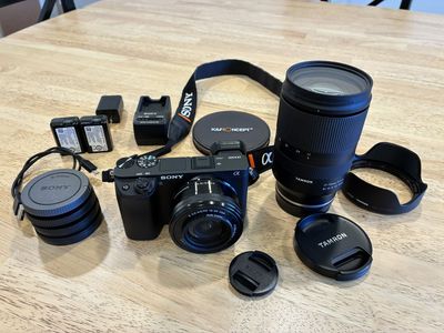 Sony A6400 w/ Kit lens and Tamron 17-70mm