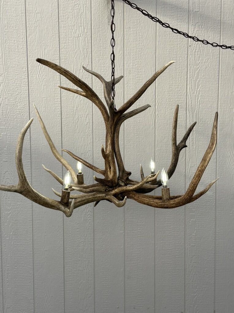 Real Elk Chandelier